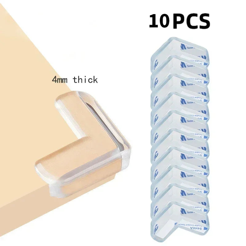 Transparent PVC Baby Protection Strip with Double-Sided Tape Anti-Bumb Kid Safety Table Edge Furniture Guard Corner L Protectors Purest Peak