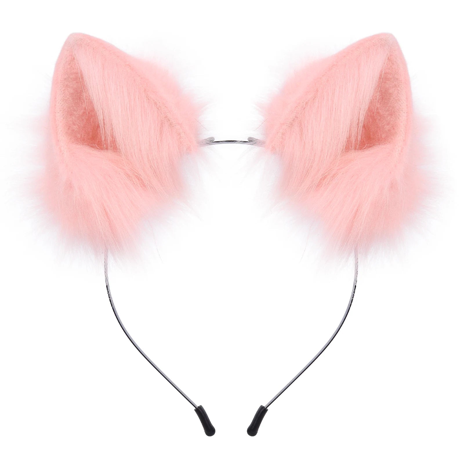 Handmade Faux Fur Animal Ears Headband Furry Cat Fox Ear Hairhoop Headwear Costume Accessory for Cosplay Masquerade Quick Pick Grocers