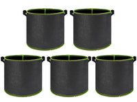 Vegetable/Flower/Plant Grow Bags 2/3/5/7/10 Gallon Thickened Non-Woven Grow Bags Aeration Fabric Pots with Handles Flower Pot Quick Pick Grocers