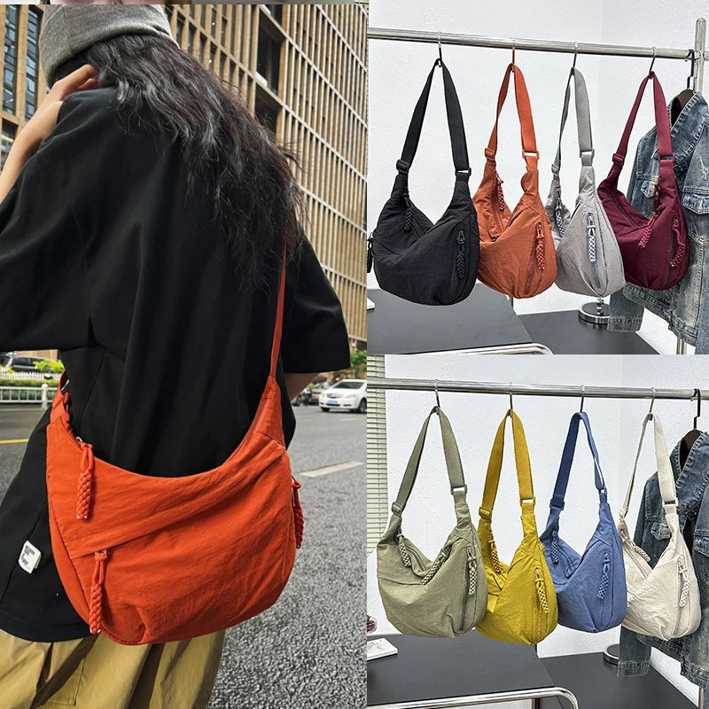 Nylon Shoulder Bag New High Capacity Women's Crossbody Messenger Bag Leisure Versatile purses and handbags Totes Hobos Bag Quick Pick Grocers