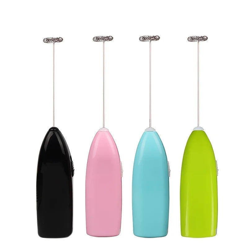 Handheld Electric Egg Beater Mini Battery Powered Milk Frother Coffee Drink Mixer Milk Foamer Kitchen Tools Quick Pick Grocers