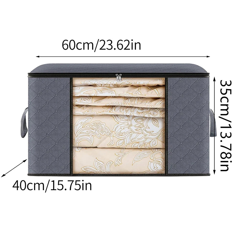 Large Capacity Clothes Storage Bag Foldable Blanket Storage Containers for Organizing Bedroom Closet Econic Blanks