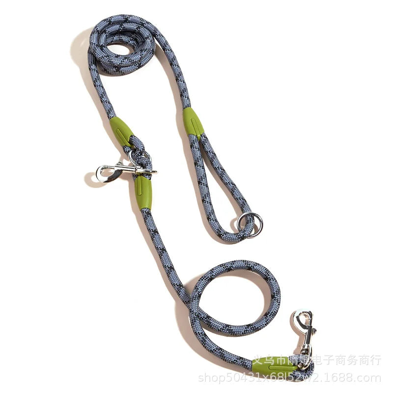 Reflective Nylon Leashes Pet Dogs Chain Traction Rope Leads for Running Dog Walking Free Hands Rope Chain for Small Large Dogs Quick Pick Grocers