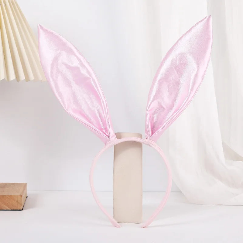 1pc sold color gingham rabbit ear headband in stock headband bunny girl hair clip Halloween rabbit headband Quick Pick Grocers