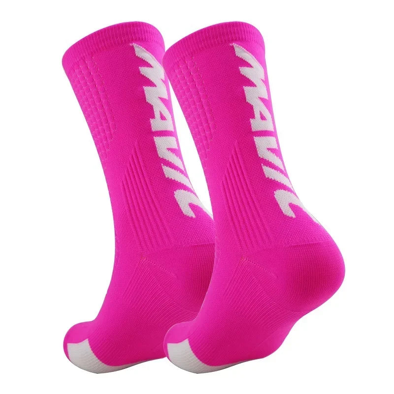 Unisex Sports Compression Socks 1 Pair Moisture-Wicking Breathable for Cycling Hiking Running Basketball Quick Pick Grocers