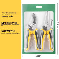 190mm Straight Head Pruning Shears Non-slip HandleStainless Steel Outils Manuels Household Bonsai Garden Scissors Pruing Shear