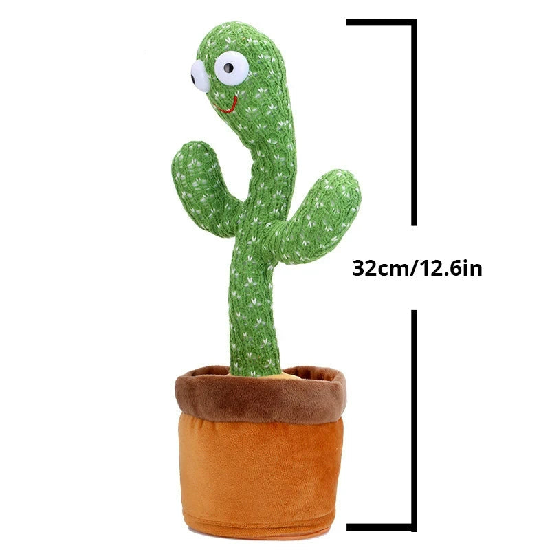 1pc Dancing Cactus Toy,Repeat Talking ,Song Speaker Wriggle Dancing Sing Talk, Plushie Stuffed ,Interaction and Decoration Quick Pick Grocers