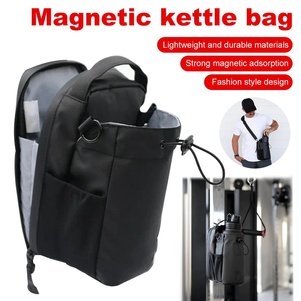2025 Magnetic Gym Sling Bag Water Bottle & Phone Holder Waterproof Crossbody Bag for Outdoor Sports Travel Fitness Accessories Econic Blanks