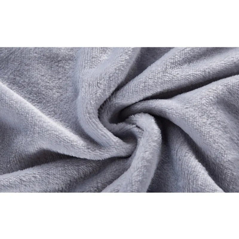 2025 new solid color simple plush blanket multi-functional Farley plush thickened warm blanket Purest Peak