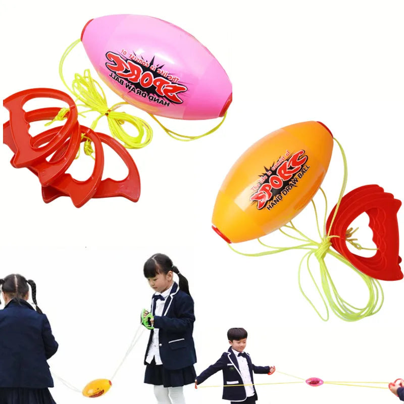 Hand pulled ball pulling force through elasticity fast shuttle ball training arm strength exercise outdoor games children's toys Quick Pick Grocers