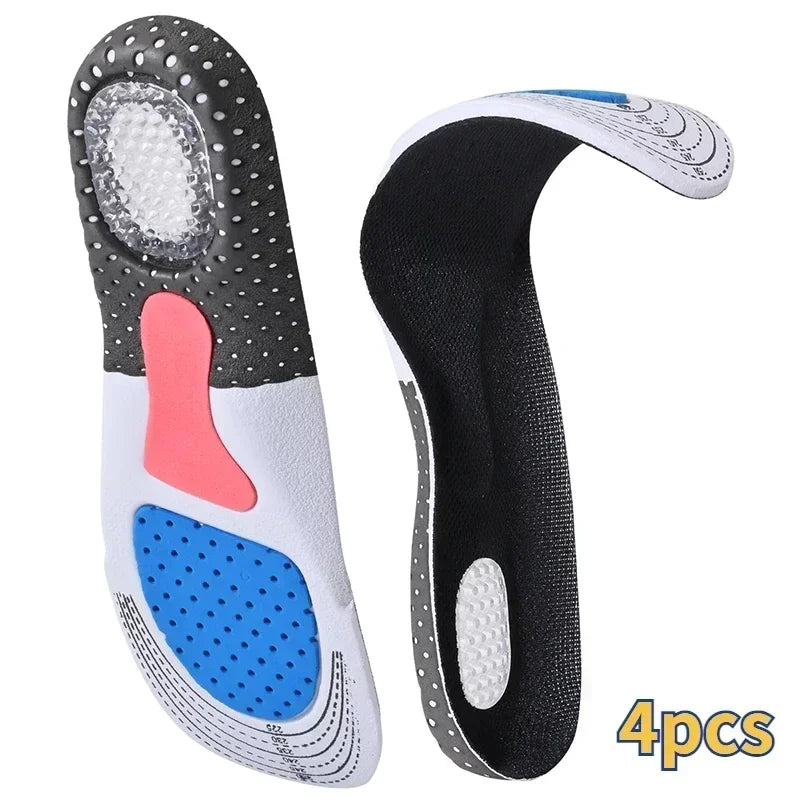 6Pcs Orthopedic Insoles for Feet Arch Support Plantar Fasciitis Orthopedic Insole Silicone Shock Absorbing Soft Running Cushion Econic Blanks