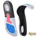 6Pcs Orthopedic Insoles for Feet Arch Support Plantar Fasciitis Orthopedic Insole Silicone Shock Absorbing Soft Running Cushion Econic Blanks