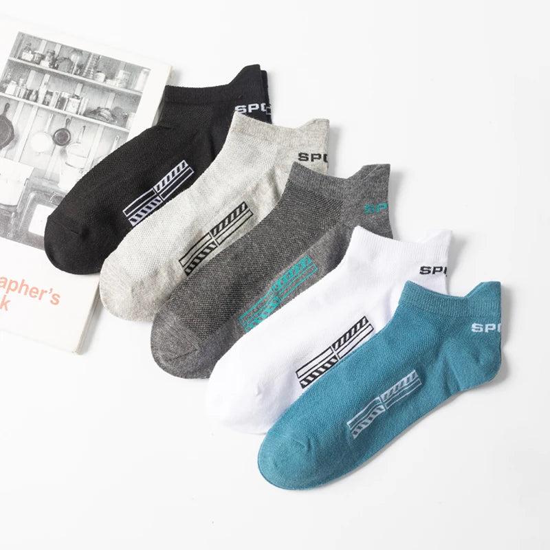 High Quality 10Pairs Men Socks Combed cotton 100% Summer Sports Sock Plus Size EUR38-48 Quick Pick Grocers