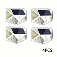 1PC Solar Light Outdoor 100 LED Wall Lamp PIR Motion Sensor Lamp Waterproof Stairs Lights for Courtyard Garden Street Decoration Quick Pick Grocers