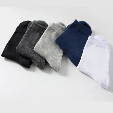 10Pairs/Lot Men Combed Cotton Socks Black Casual Business Breathable High Quality Man Sock New For Male Plus Size EU38-48 Quick Pick Grocers