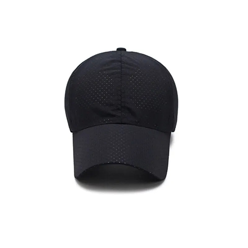Hat Men Spring Summer Solid Color Mesh Cap Baseball Cap Women Autumn Korean Edition Sunscreen Hat Mesh Breathable Peaked Cap Quick Pick Grocers
