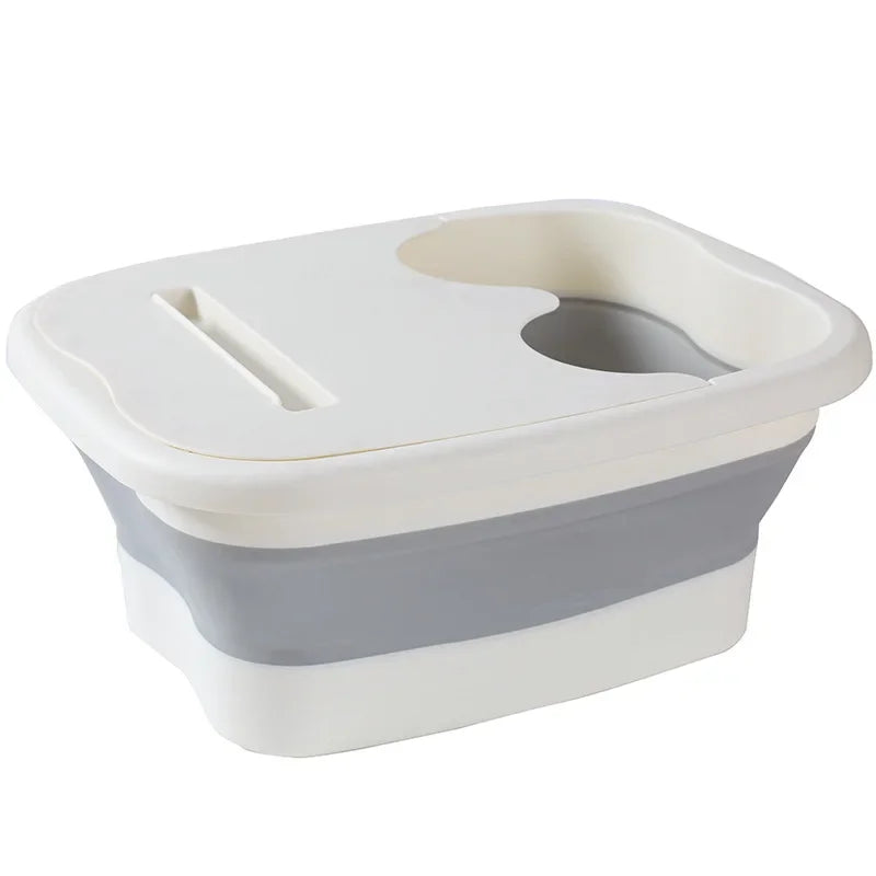Foldable Footbath Massage Bucket Soaking Bucket Folding Basin Spa Foot Bath Bucket Household Sauna Bathtub Pedicure Bath Bathtub Quick Pick Grocers