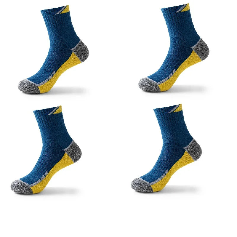 Professional Tennis Cotton Socks Towel Bottom Sports Color Matching Elite Men's Tube Business Running Basketball Socks Thickened Quick Pick Grocers