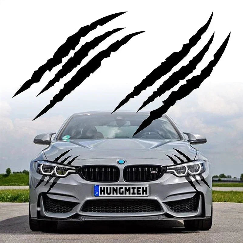 Monster Claw Car Sticker – Reflective Ghost Paw Scratch Vinyl Decal for Hood & Headlights | DIY Auto Exterior Decoration Econic Blanks