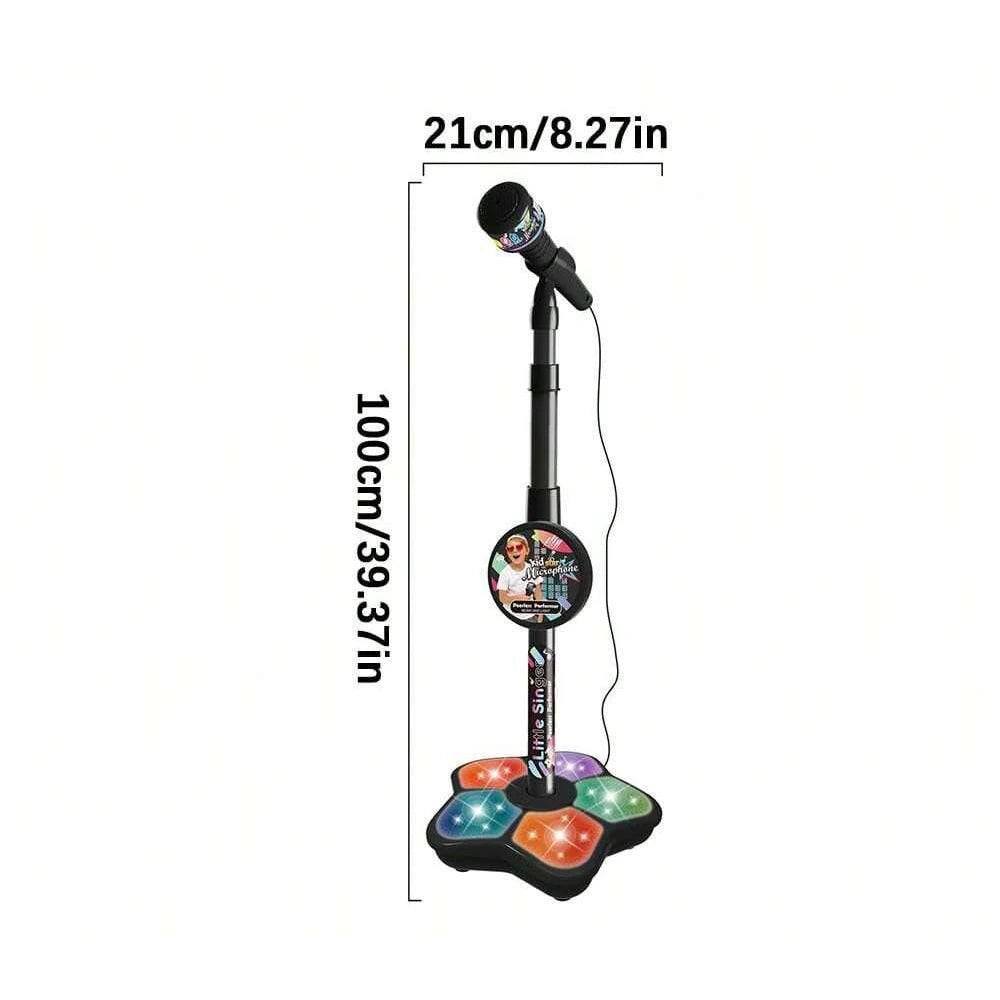 Kids Microphone Stand Toy, Portable Children's Karaoke Electronic, Durable Party Karaoke Microphone Stand, Kids Karaoke Machine Econic Blanks