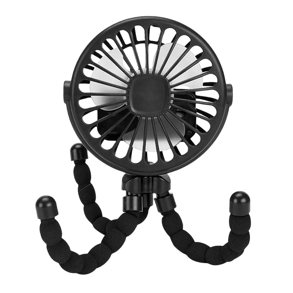Baby Stroller Fan with Flexible Tripod Portable Handheld Fan USB Charging Mini Desk Cooling Fan 500mAh for Baby Stroller Student Quick Pick Grocers