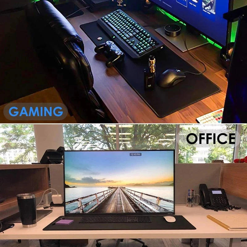 Gaming Large Mousepad Anti-slip Rubber mouse mat Computer Gamer Desk Mat Stitched Edge Large Gaming Mousepad for CS GO LOL Dota Econic Blanks