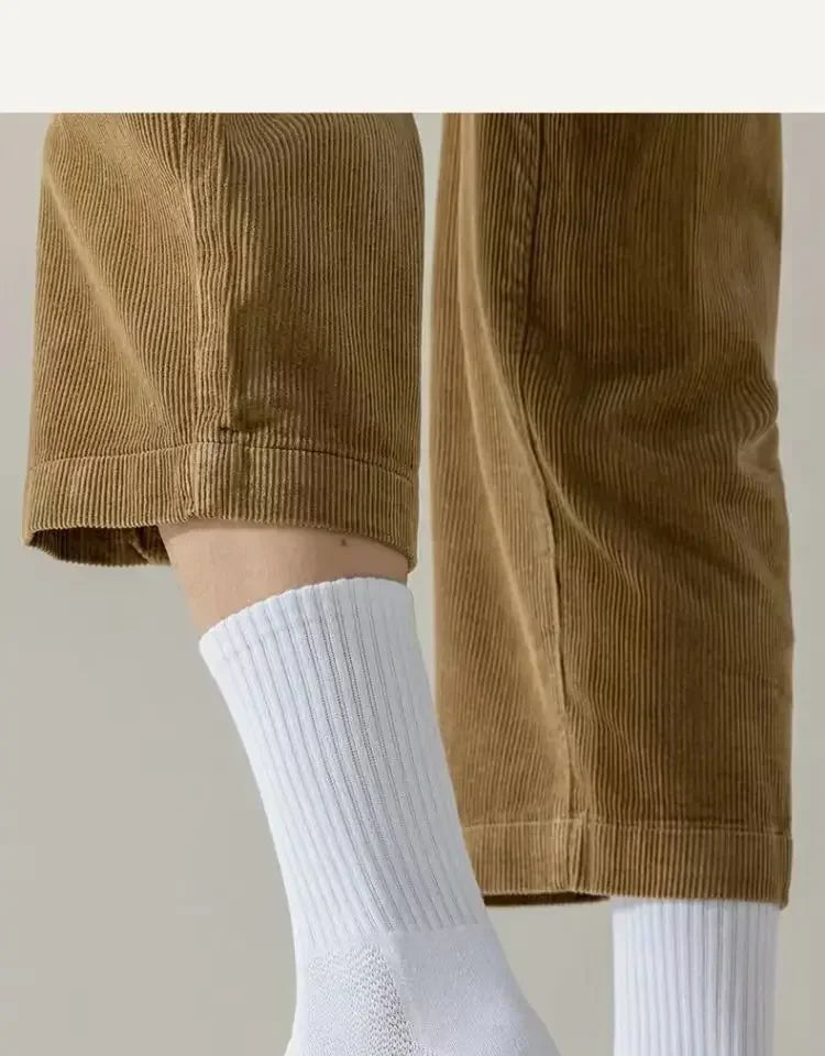 10pairs HLHYX Socks Men's Cotton Deodorant Winter Towel Bottom with Mid-tube White Stockings Thickened Sports Basketball Socks Quick Pick Grocers