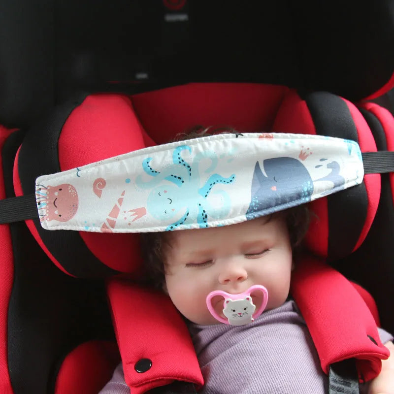 Infant Baby Carseat Head Support Fastening Belt Adjustable Boy Girl Playpens Sleep Positioner Children Car Seat Straps Pillows Purest Peak