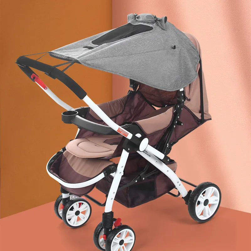 Universal Baby Stroller Accessories Sun Shade UV Protection Sunshade Carriage Canopy Cover for Prams Infants Car Seat Sun Visor Purest Peak