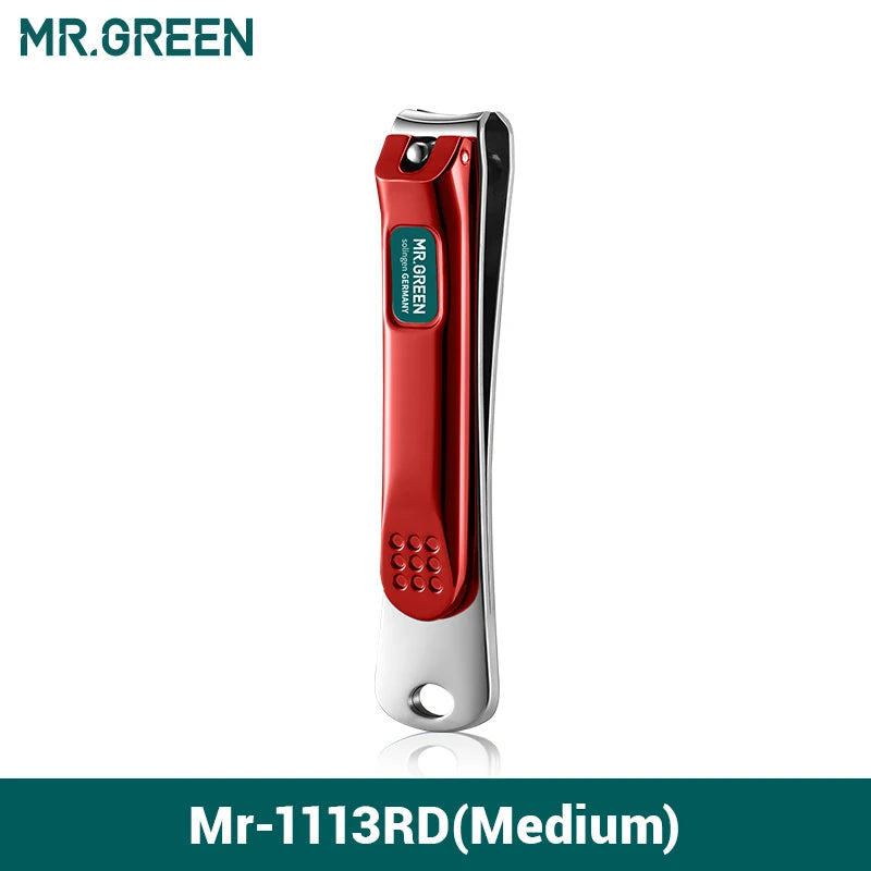 MR.GREEN Nail Clippers Stainless Steel Curved blade Clipper Fingernail Scissors Cutter Manicure tools trimmer with nail files Purest Peak