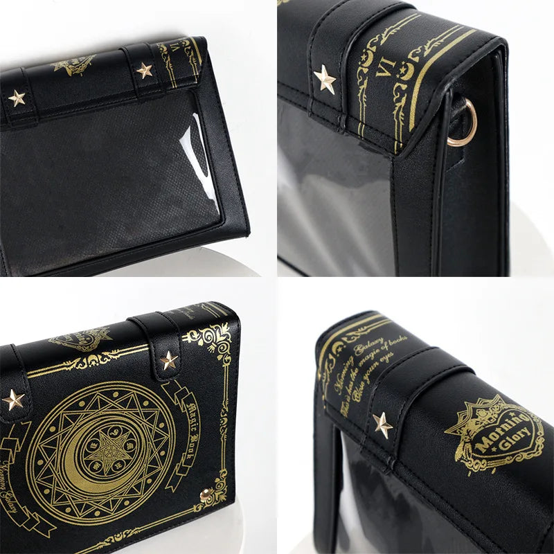 Y2K Korean Gothic Square Black Shoulder Bag Harajuku Vintage Aesthetic Purses Luxury Designer Handbags Messenger Tote Bags Women Quick Pick Grocers