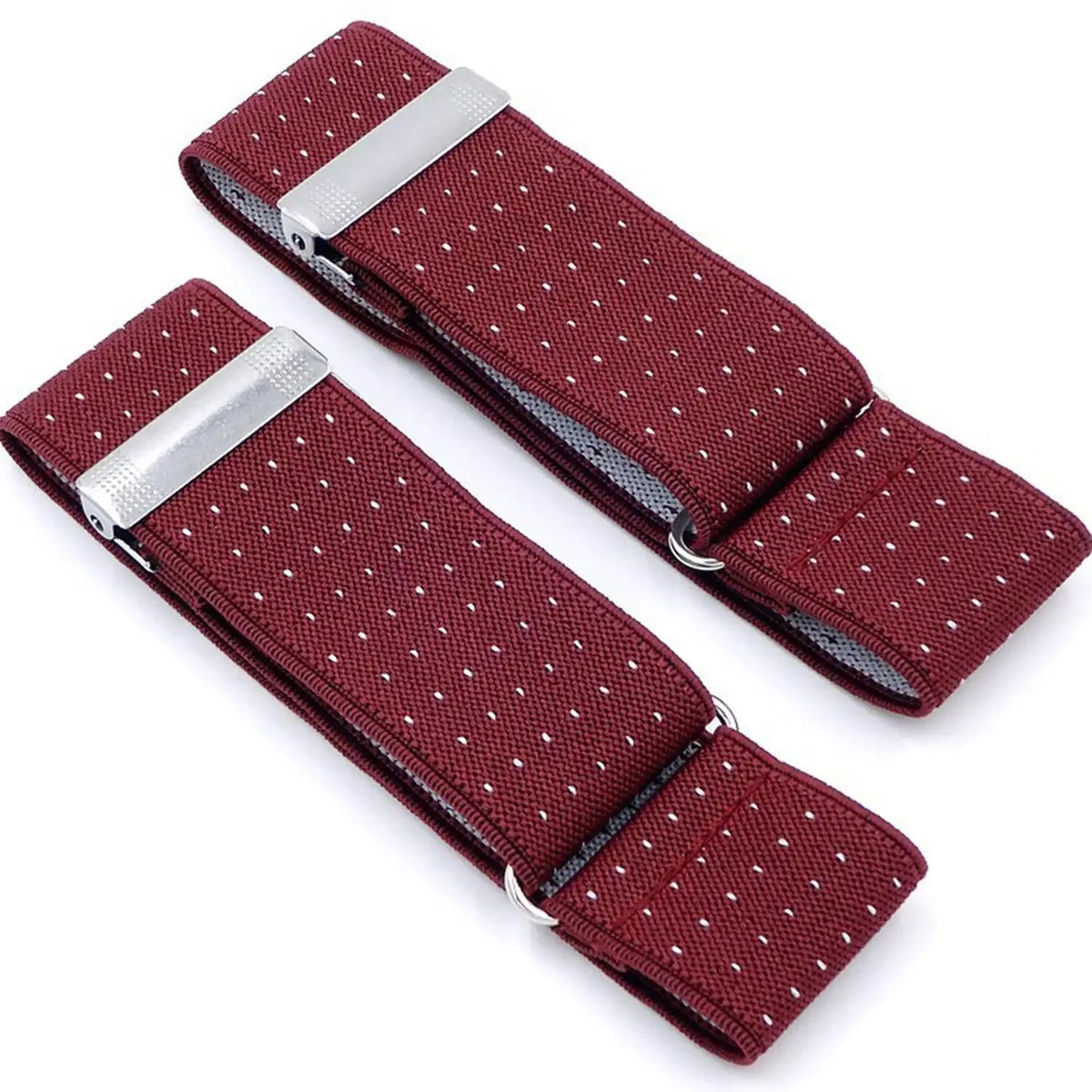 1 Pair Elastic Adjustable Armband Anti-Slip Shirt Sleeve Holders Arm Band Sleeve Bracelet Anti-Slip Shirt Sleeve Holders Quick Pick Grocers