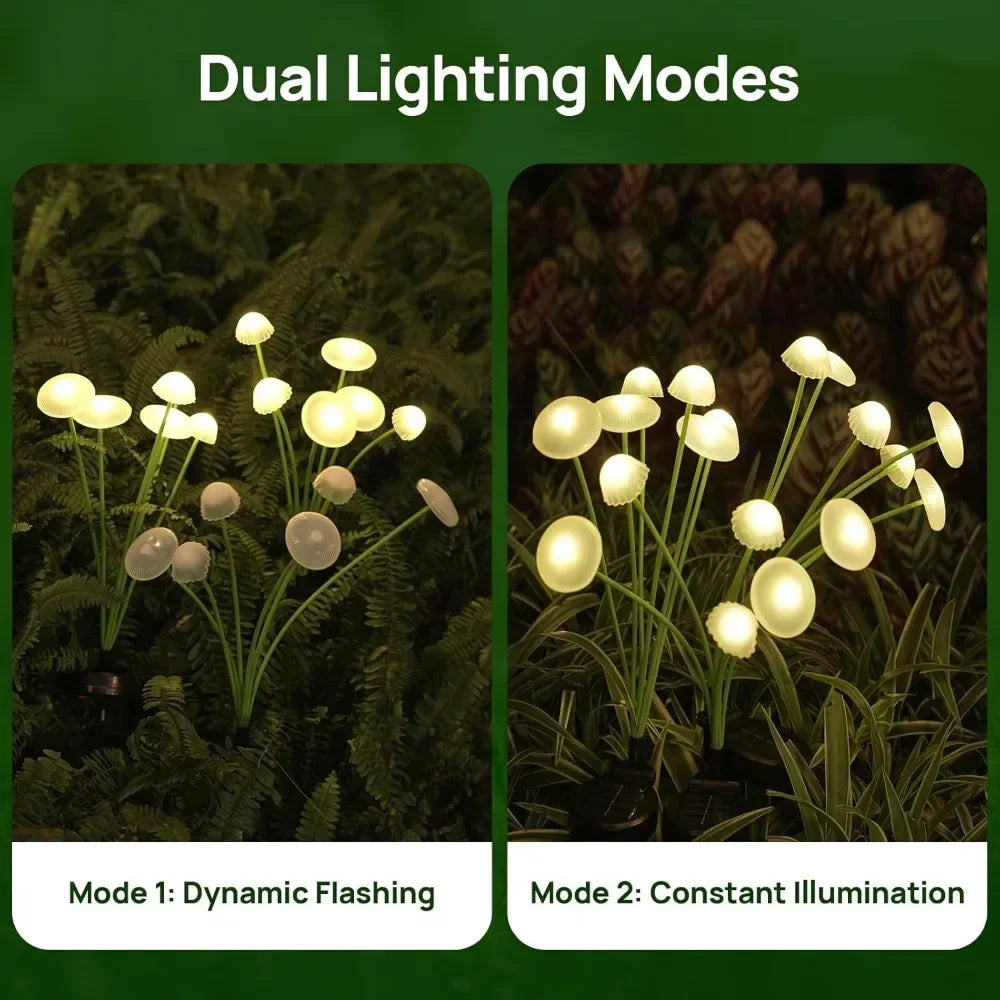 Solar 6LEDS Jellyfish Lights Mushroom Lights Solar Ground Plug Atmosphere Lights Garden Decoration Lights Lawn Lights Econic Blanks