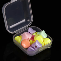 5-50pcs Plastic Storage Box Mini PP Square Box Jewelry Fishhook Component Single-compartment Covered Transparent Storage Box Quick Pick Grocers