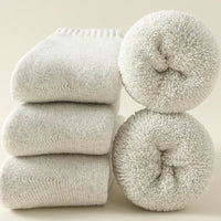 3 Pairs Men Women Wool Socks Couples Solid Winter Snow Chrismas Gift Thermal Cashmere Marino Thickened Fleece Terry Loop socks Quick Pick Grocers