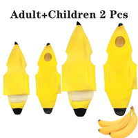 Child/Adult Banana Cosplay Halloween Christmas  Costumes Performance Costume Fruit Banana Costume Performance  Costume Quick Pick Grocers