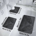 3PCS Set Bath Mats Nonslip Soft Quick Dry Bathroom Soft Rugs Water Absorption Dry Fast Bath Mat Machine Washable For Home Floor Quick Pick Grocers