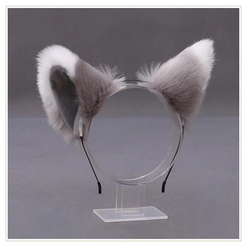 Lolita Animal Cat Fox Ear Hair Hoops Cosplay Girls Halloween Anime Headbands Headwear Hair Accessories Quick Pick Grocers