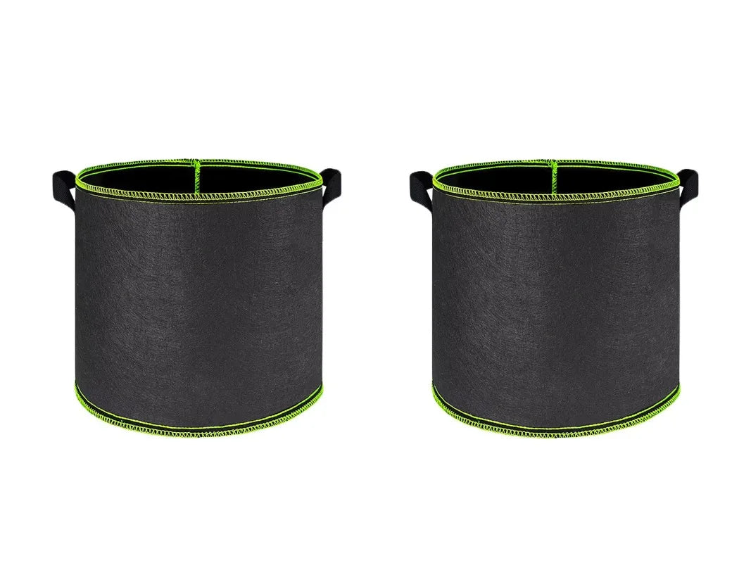 Vegetable/Flower/Plant Grow Bags 2/3/5/7/10 Gallon Thickened Non-Woven Grow Bags Aeration Fabric Pots with Handles Flower Pot Quick Pick Grocers