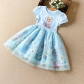 Girls Dress Cartoon Summer Frozen Fashion Children's Elsa Princess Baby Girl Toddler Short Sleeve Cute Party Dresses 3-9Y Quick Pick Grocers