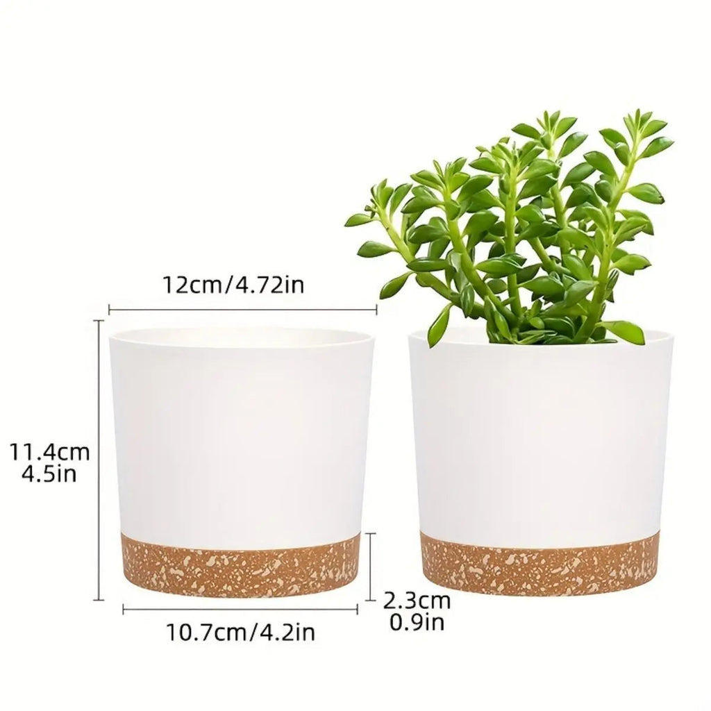 4pcs Flowerpot 5inch Removable Bottom Round Flower Pot Detachable Bottom Flower Pot Home Supplies Breathable Flower Pot Quick Pick Grocers