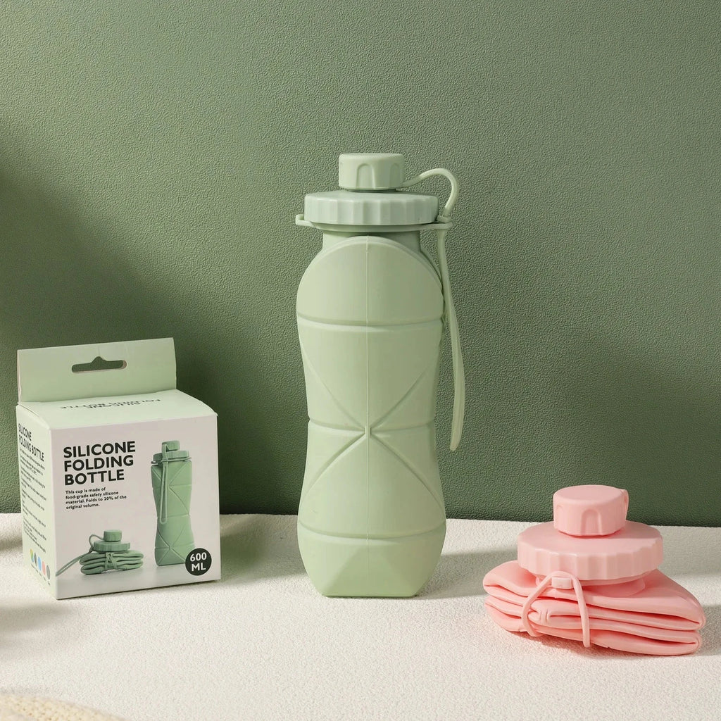New Creative Silicone Folding Water Cup Outdoor Portable and Scalable Water Cup Sports Water Bottle Travel Water Cup Handy Cup Econic Blanks