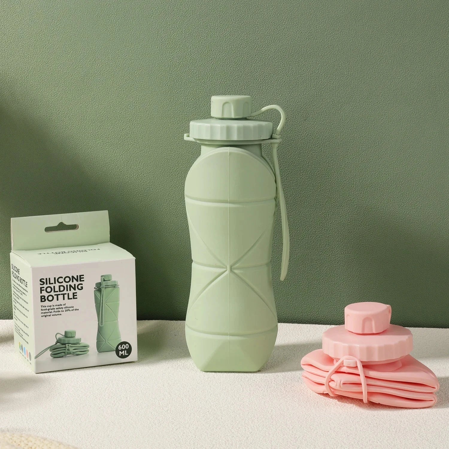 New Creative Silicone Folding Water Cup Outdoor Portable and Scalable Water Cup Sports Water Bottle Travel Water Cup Handy Cup Econic Blanks