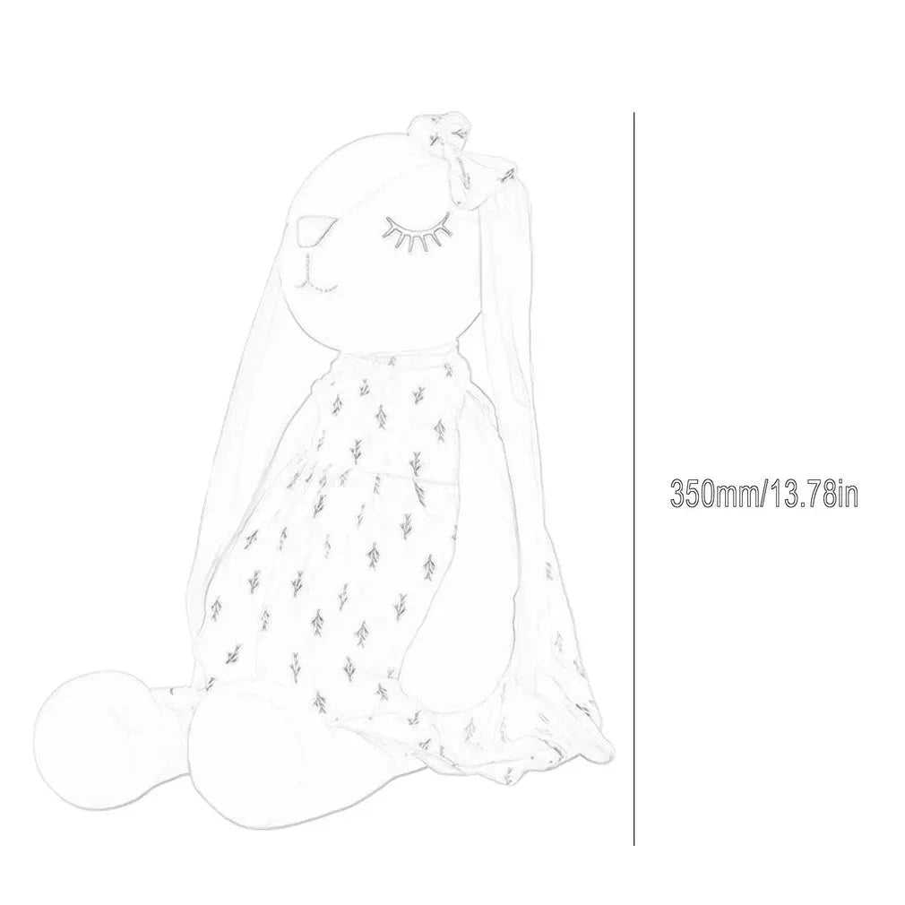 35cm Cute Bunny Plush Toy – Soothing Sleeping Rabbit Doll for Kids Econic Blanks