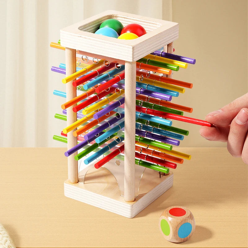 Parent child interactive wooden stick children's two person battle spatial thinking training puzzle toy Quick Pick Grocers