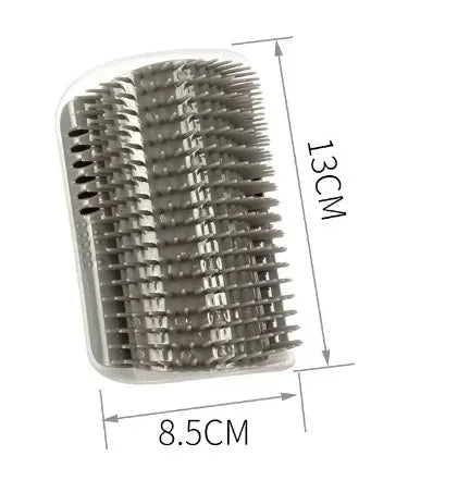 Cat Corner Brush Comb Massager for Cat Arch Plastic Scratcher Remove Hair Comb Grooming with Catnip Cat Self Cleaning Cat Supply Econic Blanks
