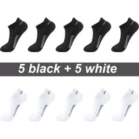 High Quality 10Pairs Men Socks Combed cotton 100% Summer Sports Sock Plus Size EUR38-48 Quick Pick Grocers