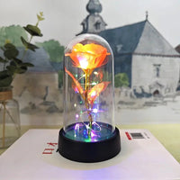 Rose Light Beautiful Realistic Looking Night Light Rose Eternal Flower Party Supplies LED Simulation Rose Flower Valentine's Day Quick Pick Grocers