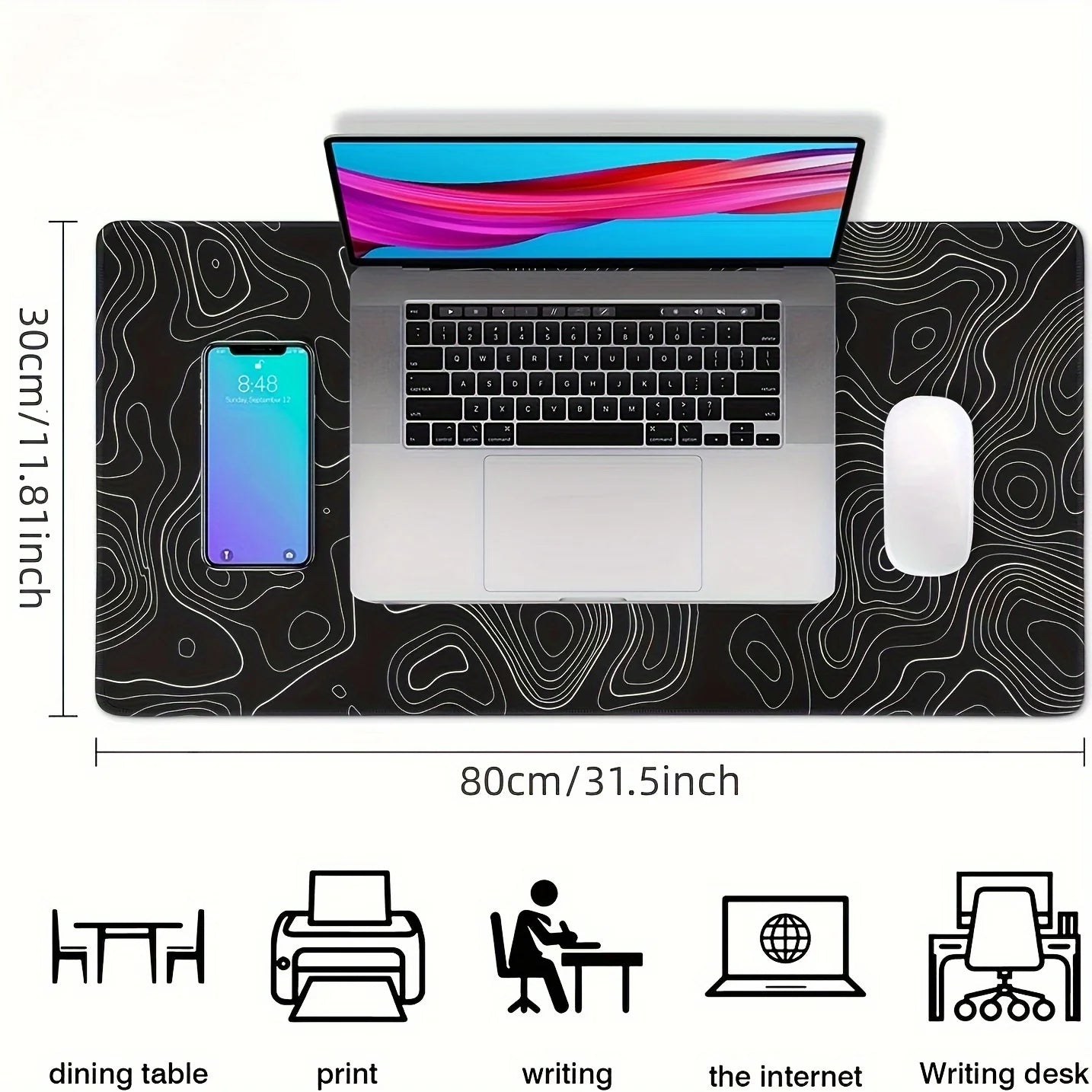 1PC Large Mouse Pads For Desk, Gaming Mouse Pad, Mouse Pad with Stitched Edges and Non-Slip Rubber Base, Extended Mouse Pad Quick Pick Grocers