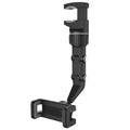 Rearview Mirror Phone Holder 360° Rotatable and Retractable Car Phone Mount Multifunctional Rear View Mirror Holder for All Car Quick Pick Grocers